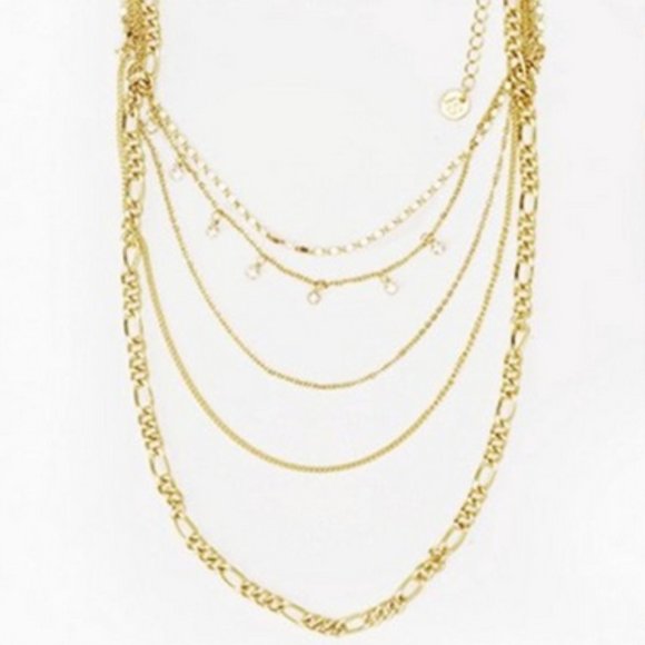 🎉HP🎉  New! Jules Smith Gold Layered Chains Necklace - Picture 2 of 3